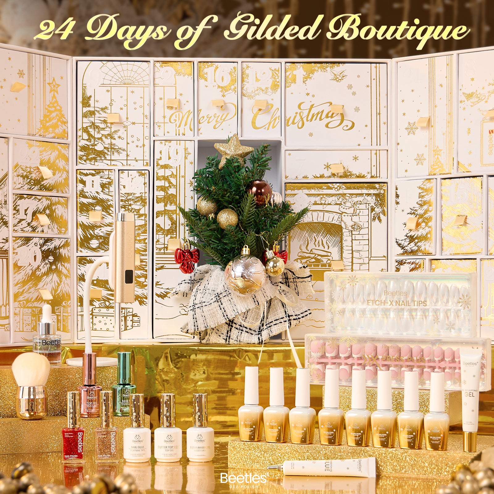 2026 Gilded Boutique Christmas Nail Advent Calendar | 24 Days of Festive Nail Art Surprises