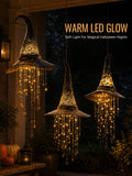 3-Piece Lighted Witch Hat Set with Cascading Stars